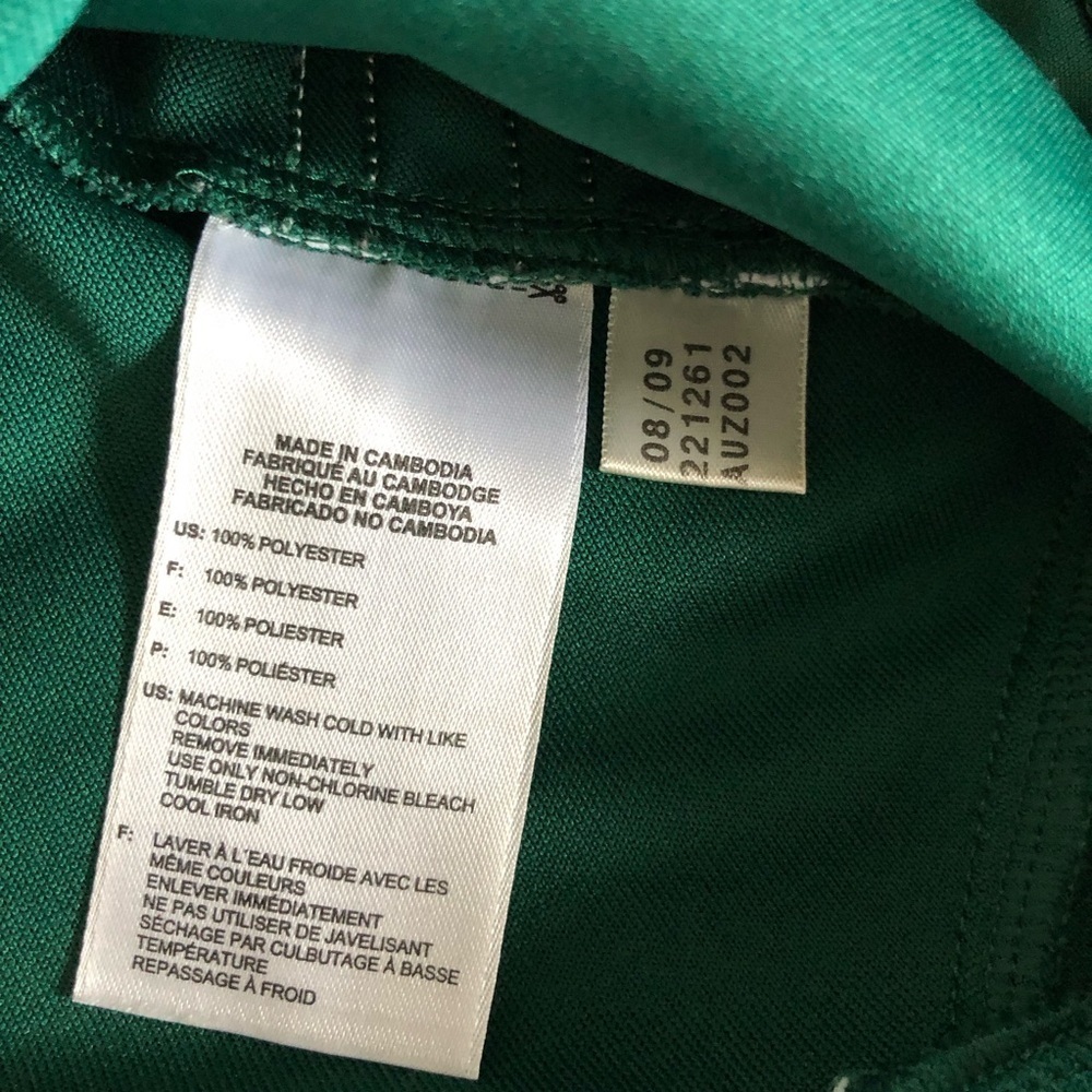 Adidas Kelly Green & White varsity jacket S - Picture 9 of 9